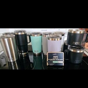 Yeti Tumbler Lot - 6-20 oz Tumblers 3-14 oz Mugs 1-20oz Travel Mug New Magslider